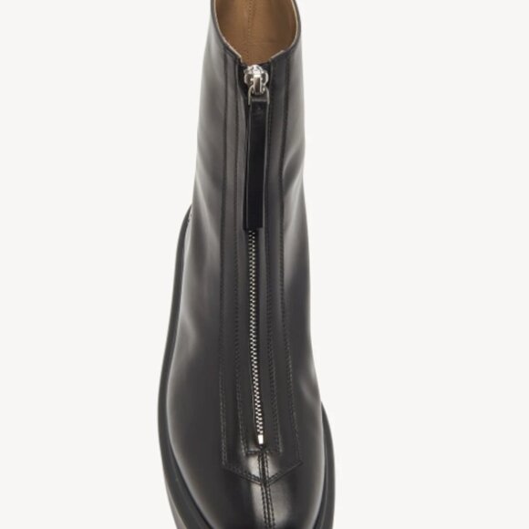 The Row Zipped Boot I in Leather - Picture 3 of 9